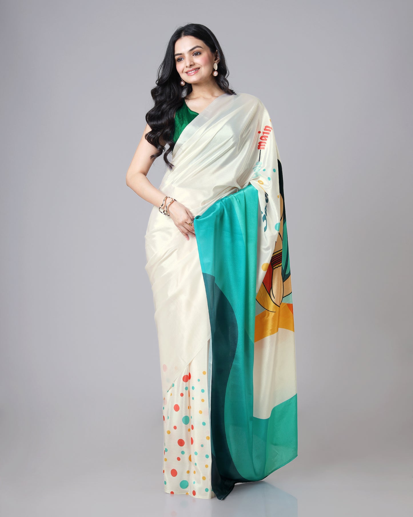 Trendy Illustrated Saree for Modern Ethnic Styling💫