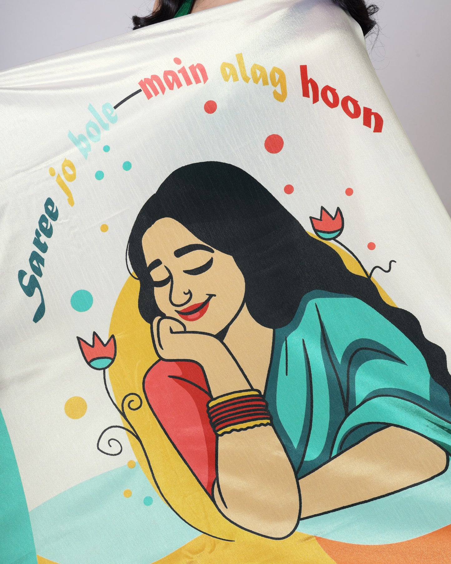 Trendy Illustrated Saree for Modern Ethnic Styling💫