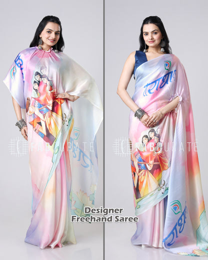 Rangriti Freehand Quirky Designer Saree