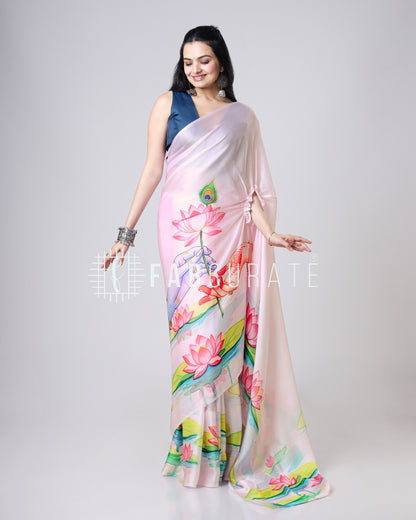 Divine Hands Freehand Art Saree