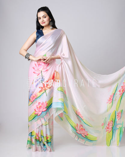 Divine Hands Freehand Art Saree