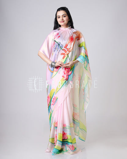 Divine Hands Freehand Art Saree