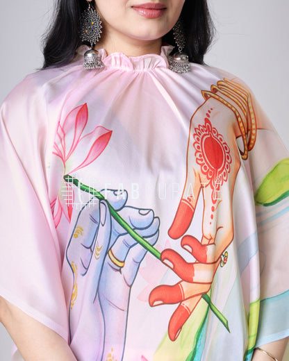 Divine Hands Freehand Art Saree