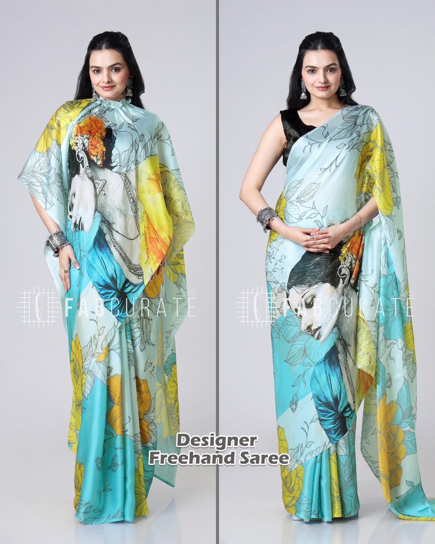 NariRekha Freehand Designer Saree