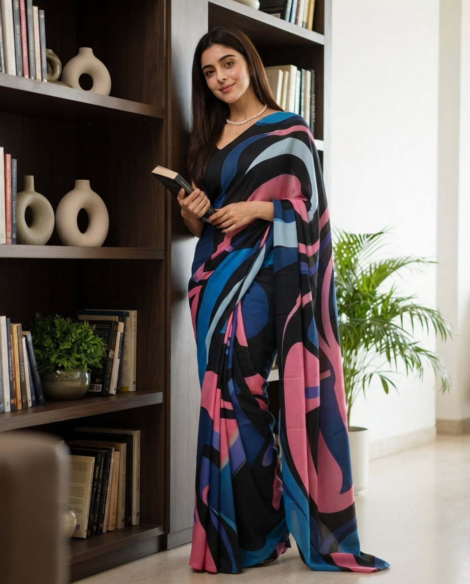 Abstract Stories | Wholesale Ready Saree for Retail Stores