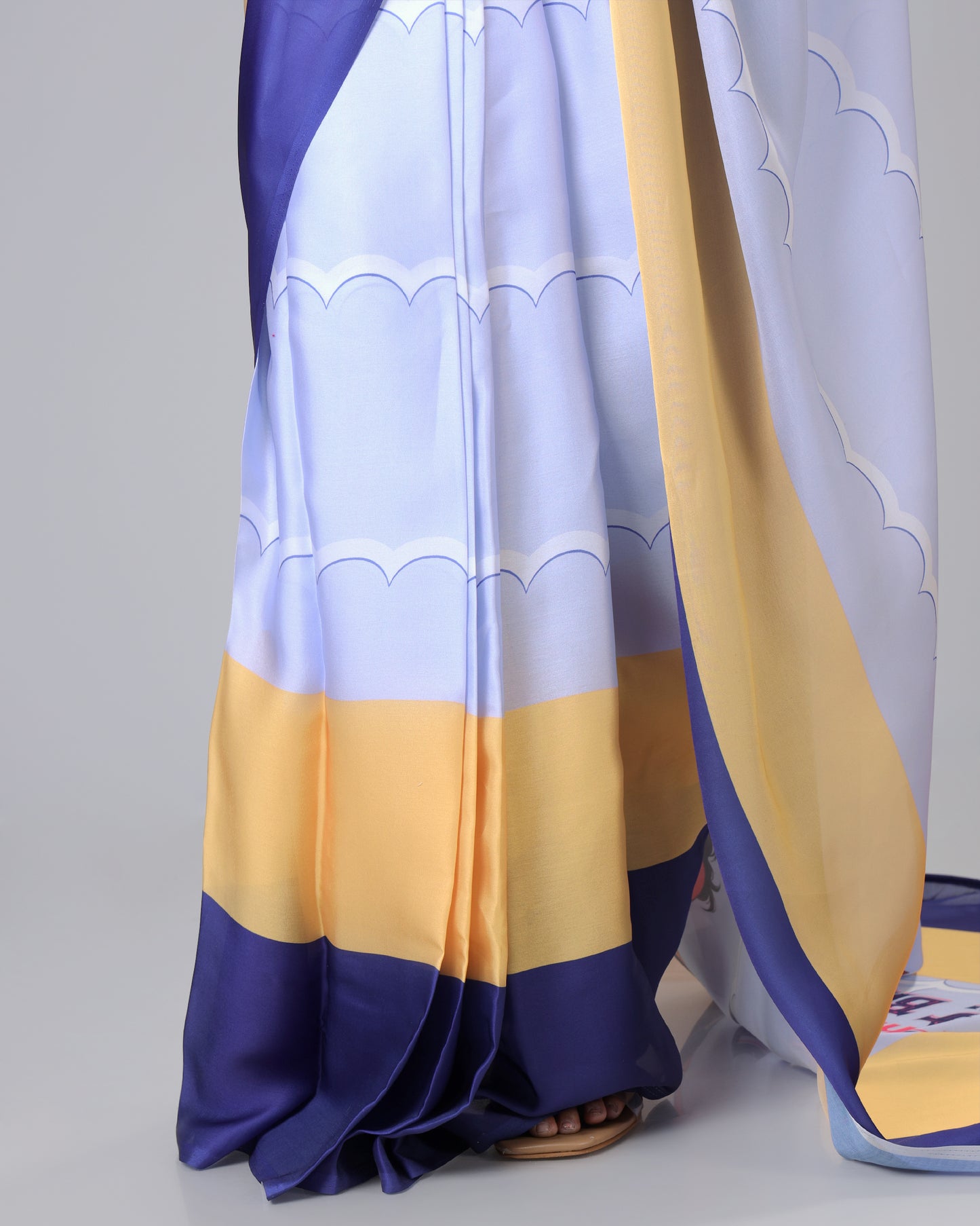 Lilac Muse Saree - Simple sa vibe, but full artistic feel