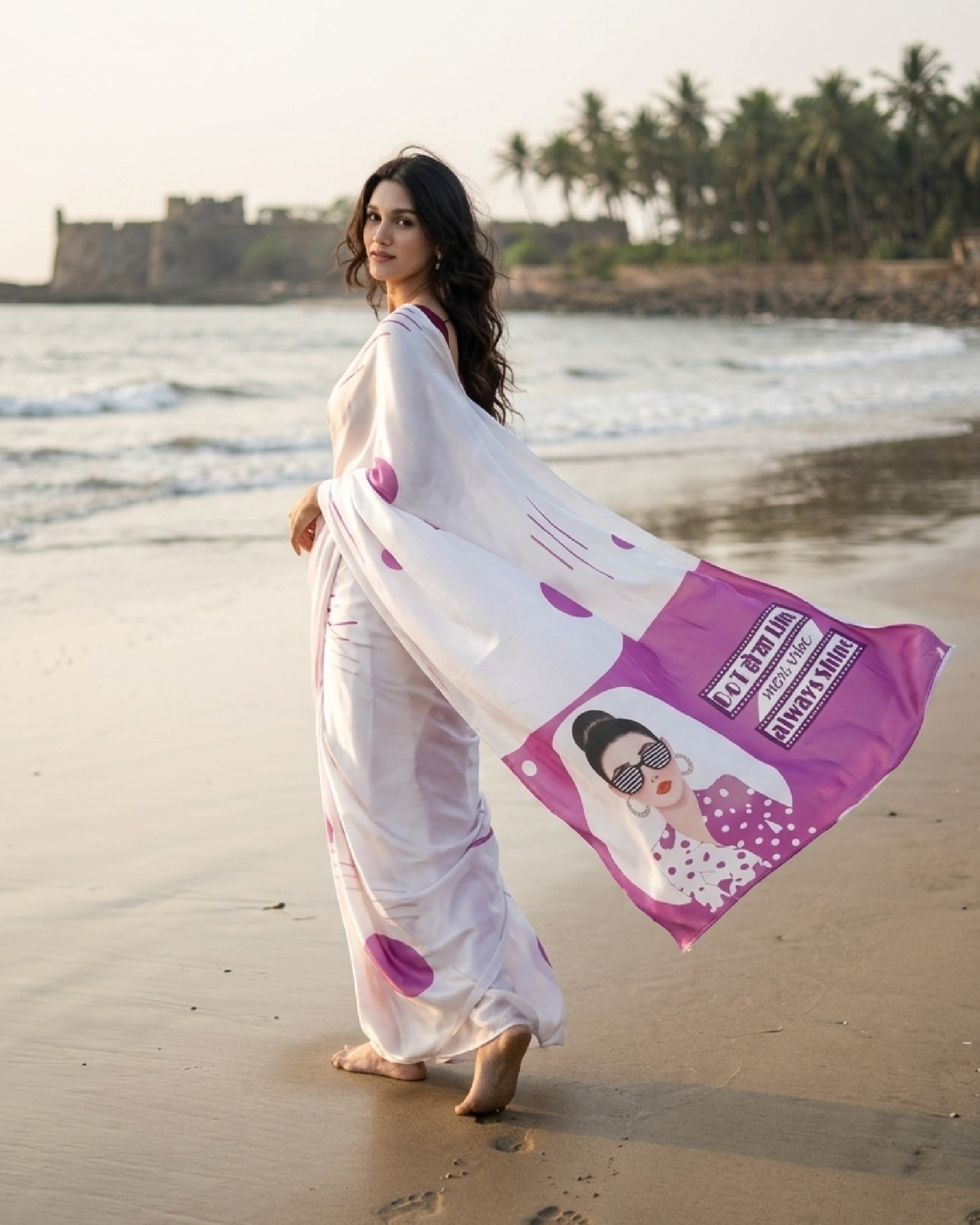 Trending Now: The Art-Girl Aesthetic Saree 🖌️✨