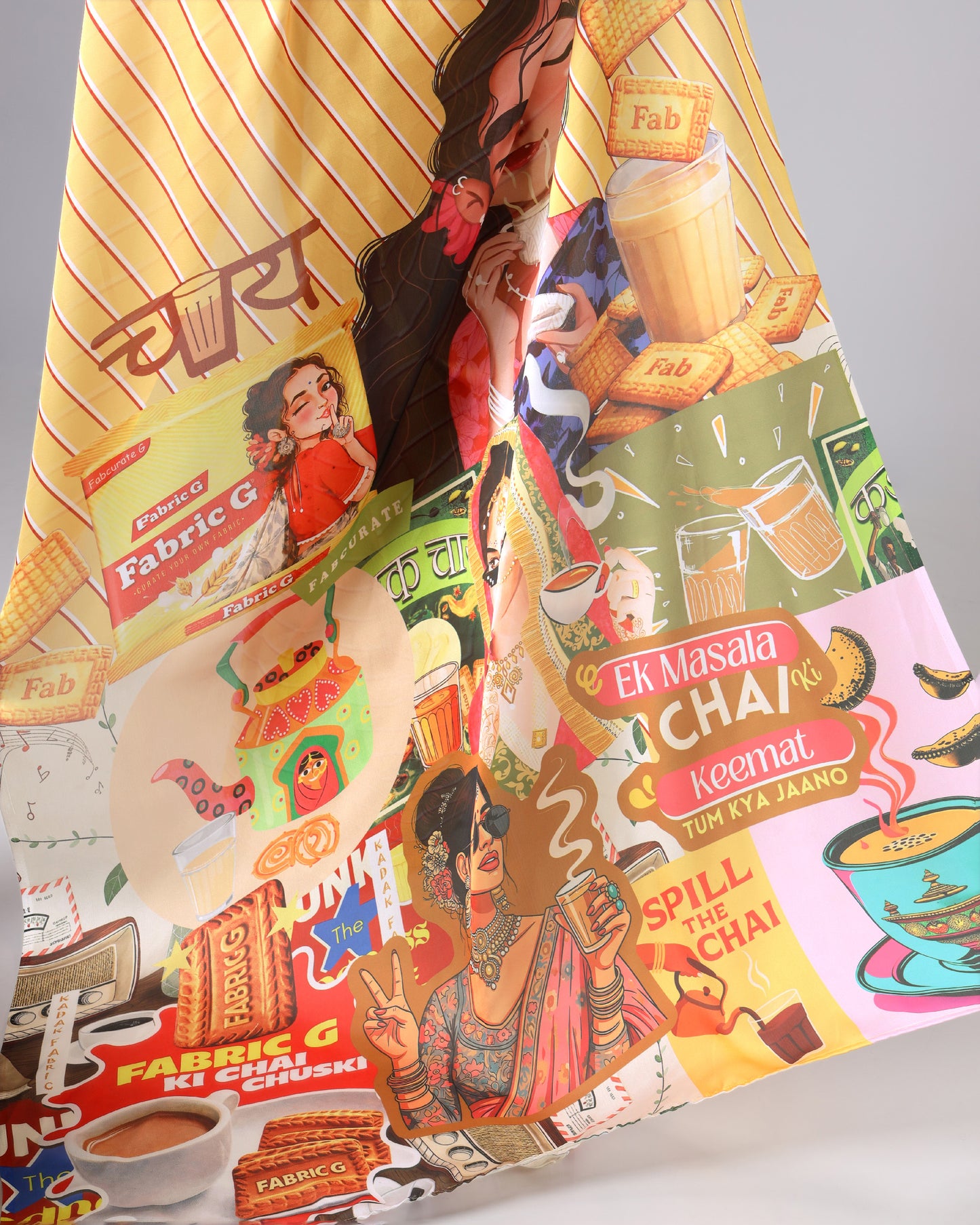 Sunshine Comic Saree - Fun, filmy aur thoda hatke