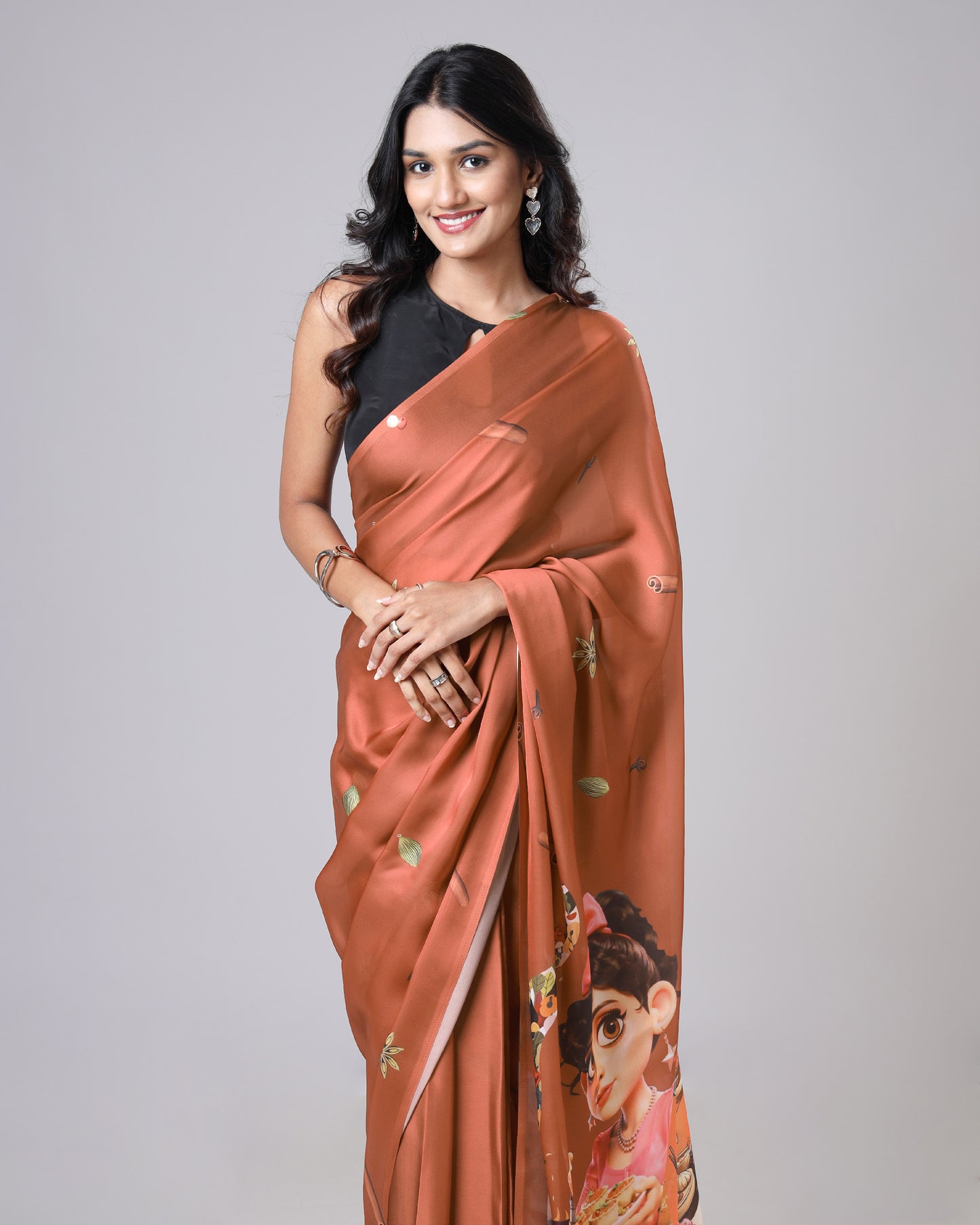 Viral Hit 🚀 Desi Doodle Saree – Art Meets Attitude