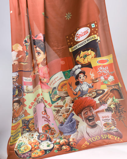 Viral Hit 🚀 Desi Doodle Saree – Art Meets Attitude