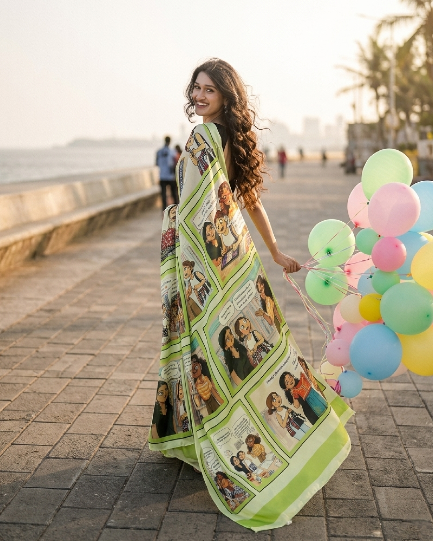 Mood Booster Saree 🎈 – Dopamine Dressing Done Right