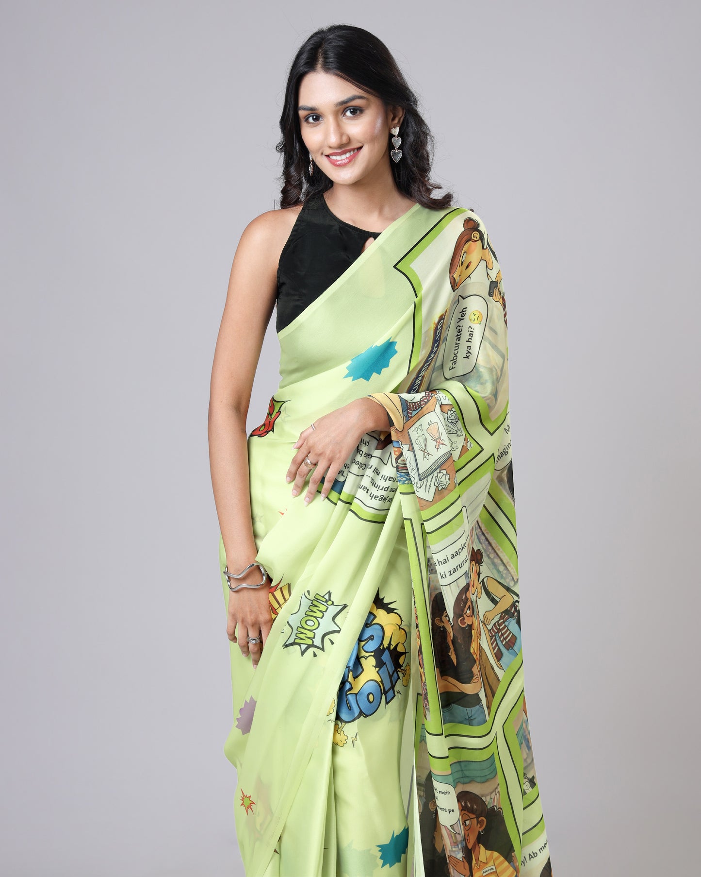 Mood Booster Saree 🎈 – Dopamine Dressing Done Right
