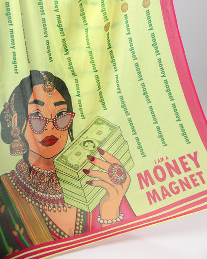 💸 नोटों वाली नारी Saree – Desi Swag Edition