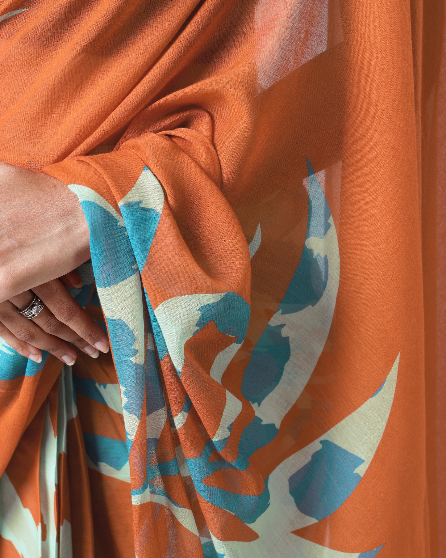 🧡 Summer Swag Saree – Cool Yet Fiery