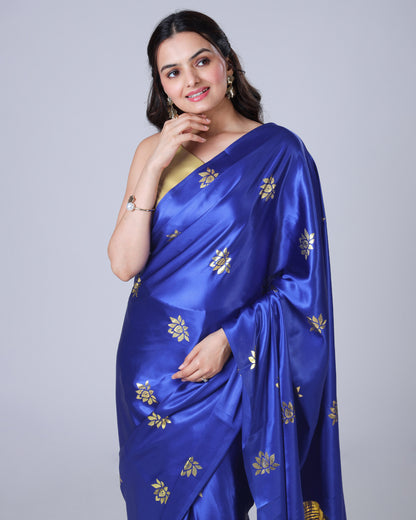 Temple Art Gold Foil Edition Premium Saree ??