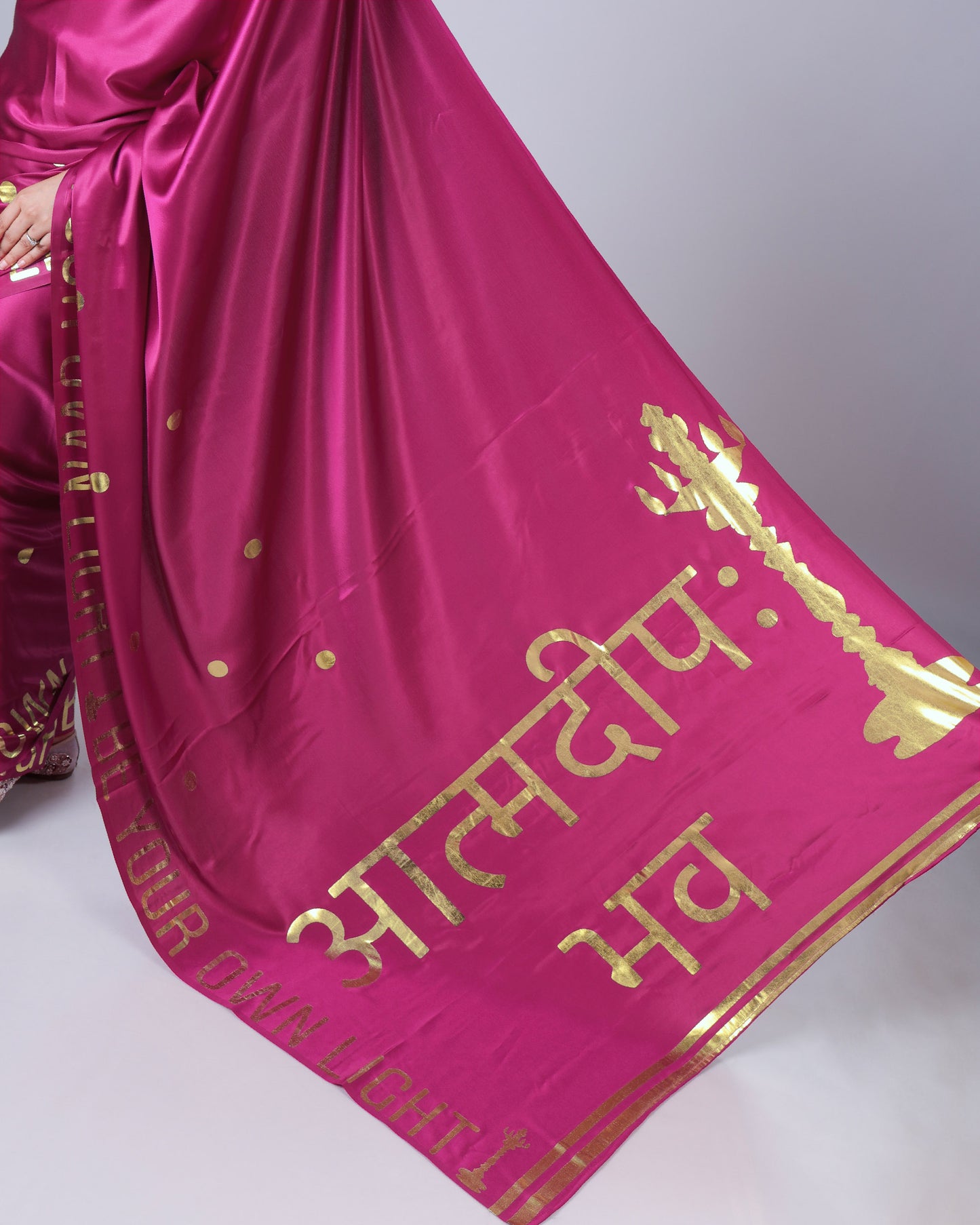 Devotional Heritage Gold Foil Edition Premium Saree ??