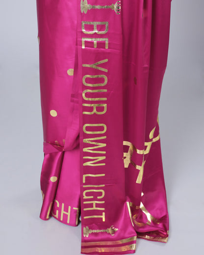 Devotional Heritage Gold Foil Edition Premium Saree ??