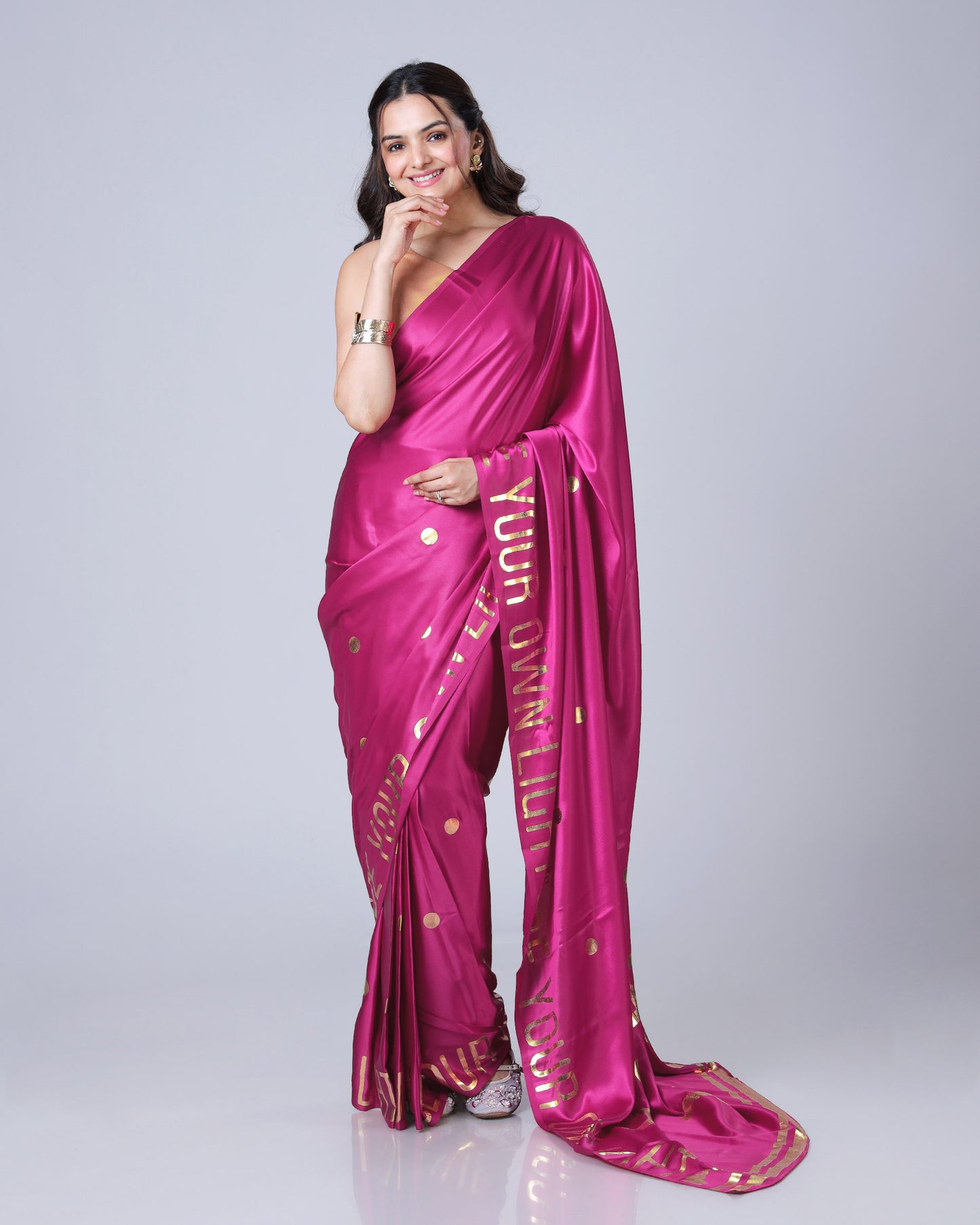 Devotional Heritage Gold Foil Edition Premium Saree ??