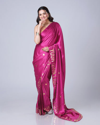 Devotional Heritage Gold Foil Edition Premium Saree ??