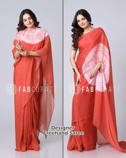 🚀 Viral Pick 2028 – Elegant Free Hand Saree Infinite Edition
