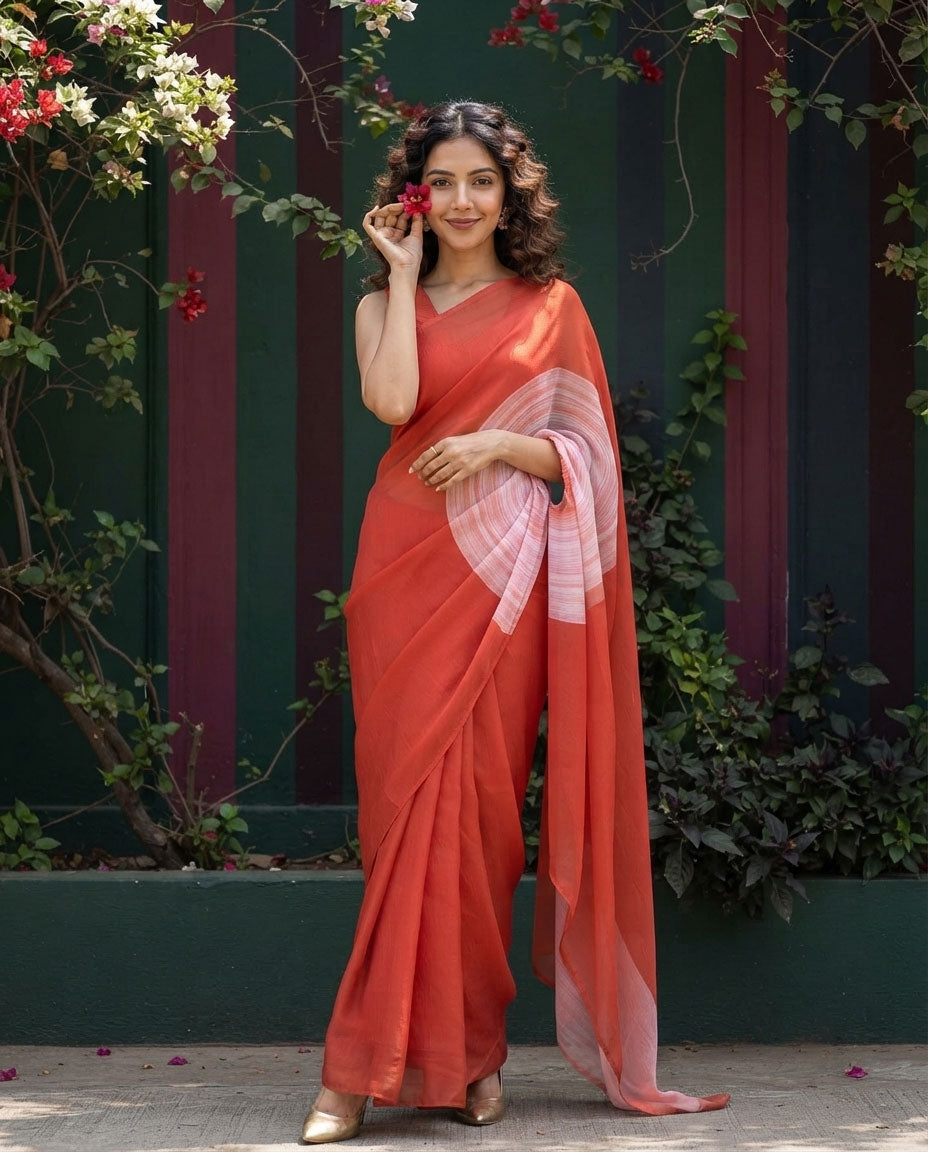 🚀 Viral Pick 2028 – Elegant Free Hand Saree Infinite Edition