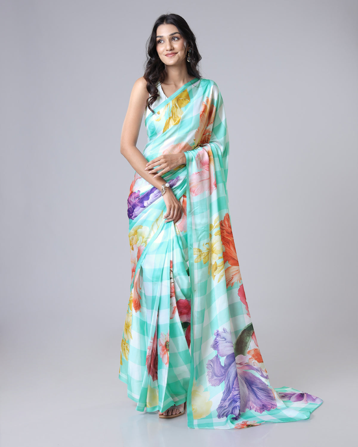 Style Crush | Floral Checks Saree You’ll Love