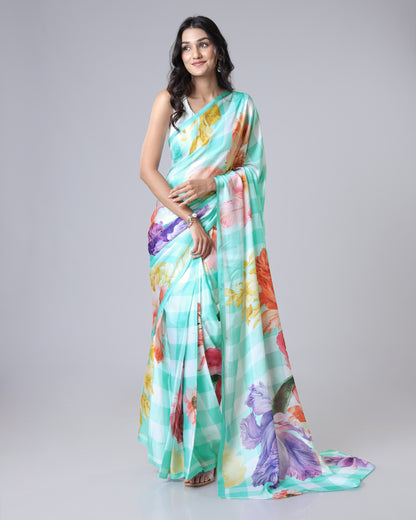 Style Crush | Floral Checks Saree You’ll Love