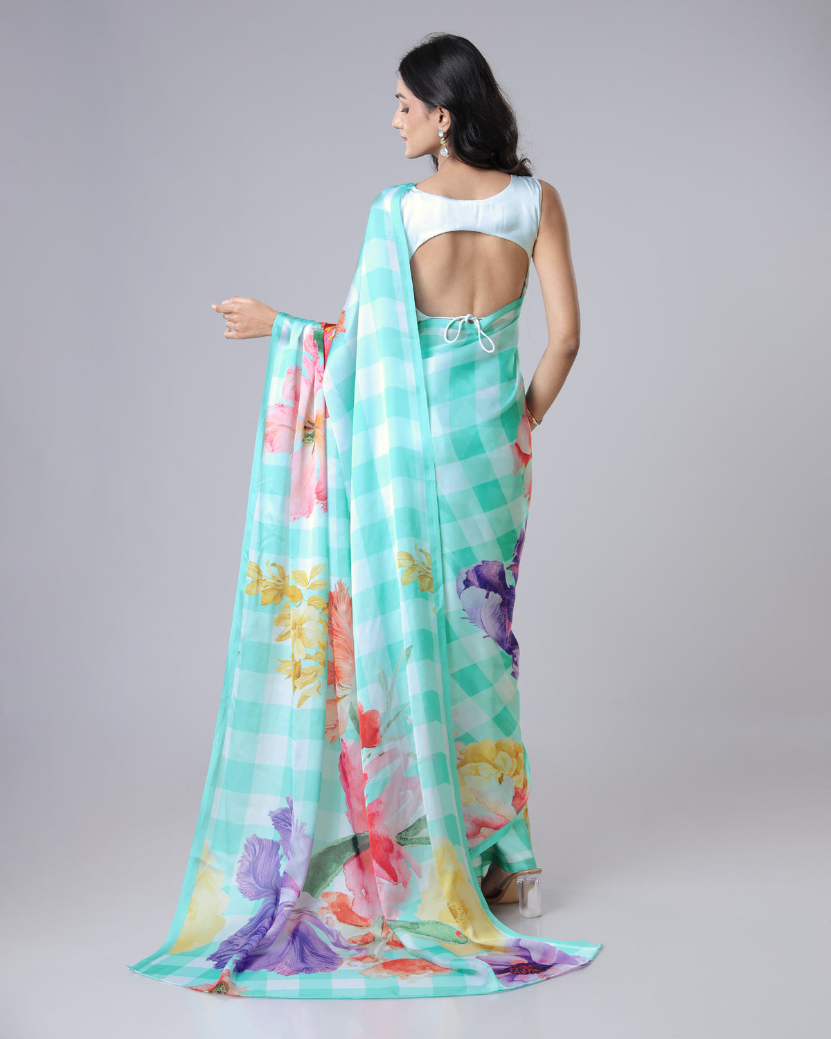 Style Crush | Floral Checks Saree You’ll Love