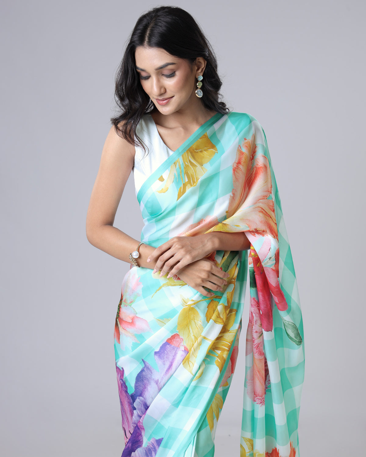 Style Crush | Floral Checks Saree You’ll Love