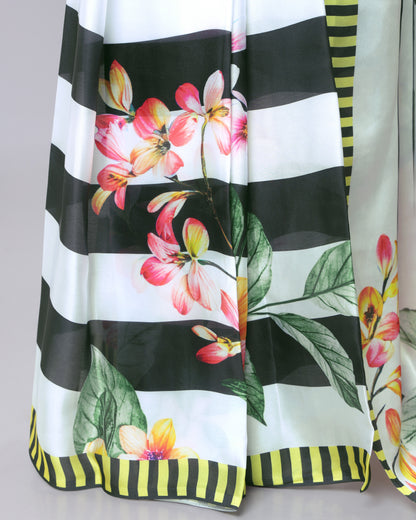 New Season Muse | Floral Stripes Saree Edit