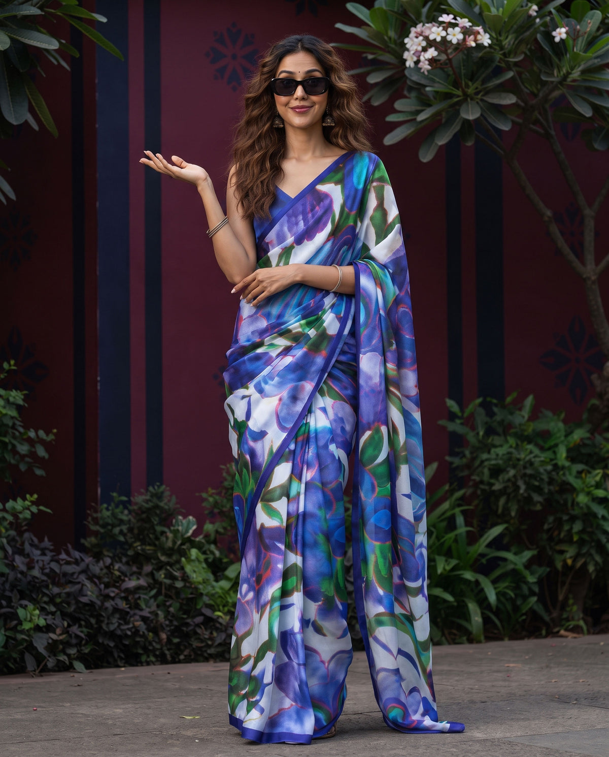 Instant Glam | Floral Saree for Every Occasion