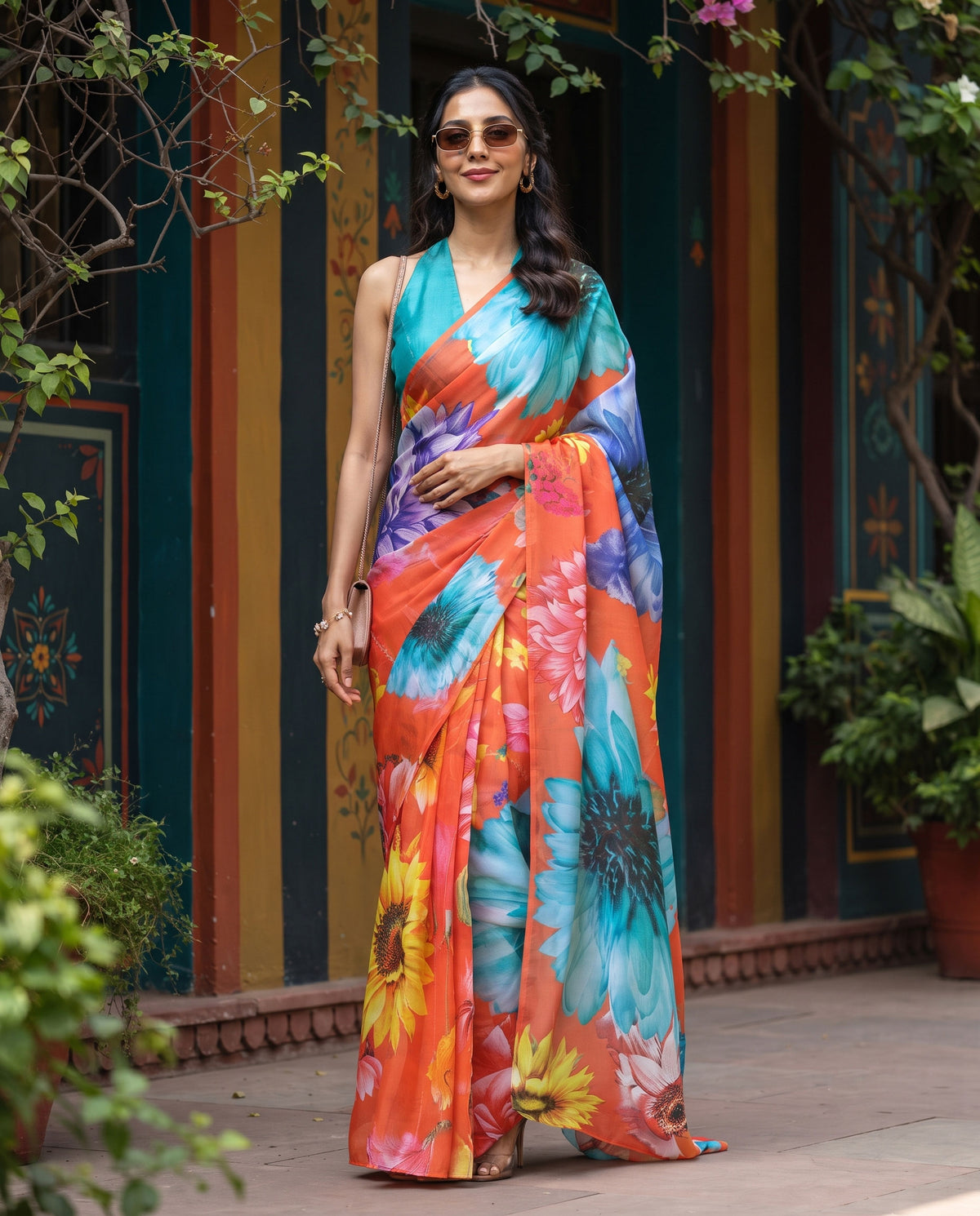 Prestige Drape| Floral Saree with Timeless Charm