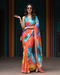 Prestige Drape| Floral Saree with Timeless Charm