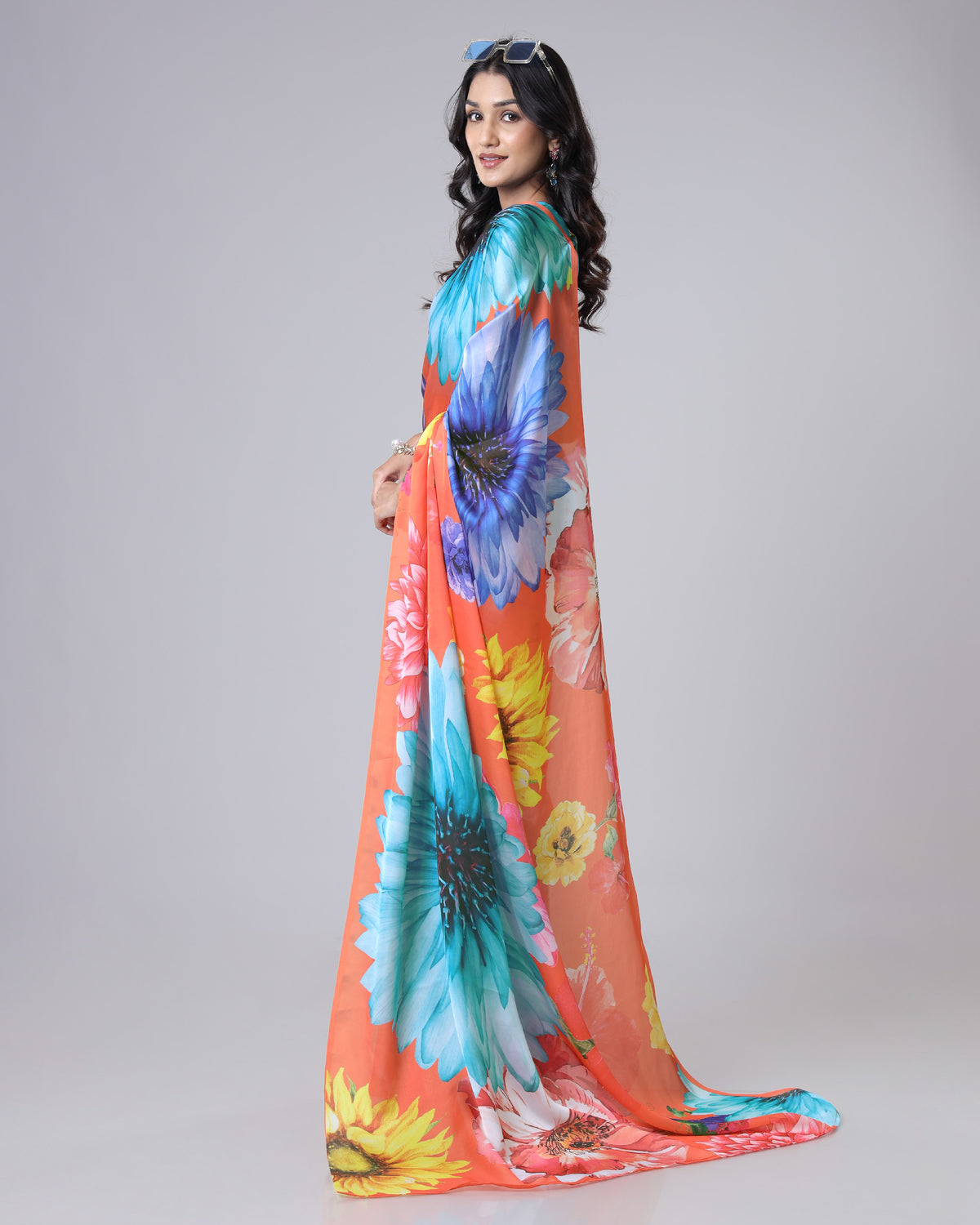 Prestige Drape| Floral Saree with Timeless Charm