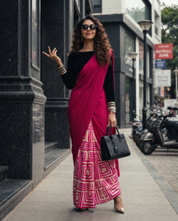 Blush Beauty | A Pretty Saree for Romantic Looks