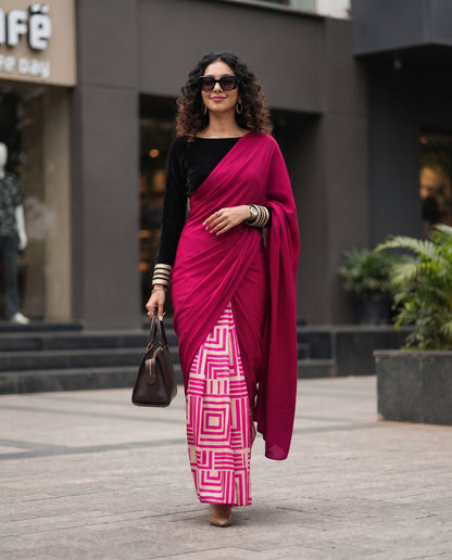 Blush Beauty | A Pretty Saree for Romantic Looks