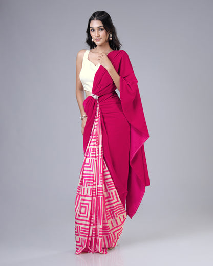 Blush Beauty | A Pretty Saree for Romantic Looks
