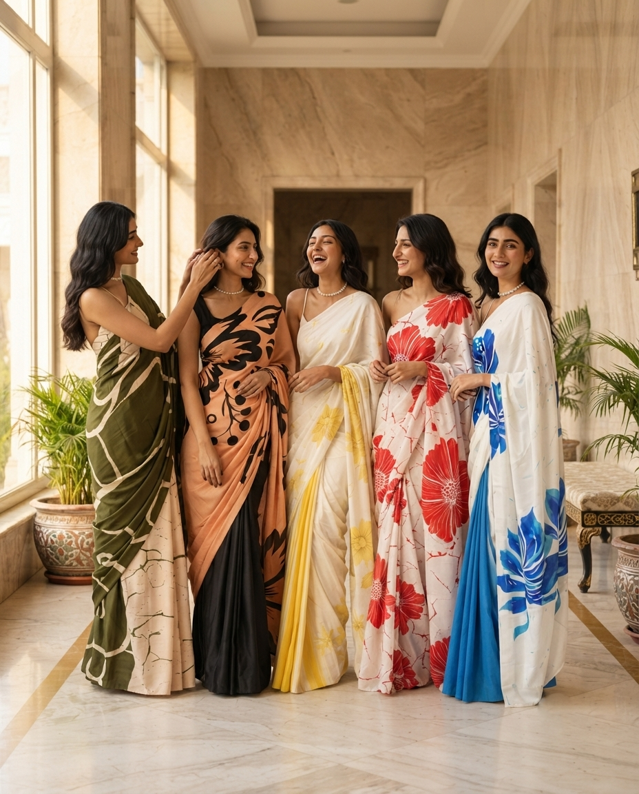 Perfect for Wholesalers, Retailers And Resellers | Set of 5 Sarees Catalog