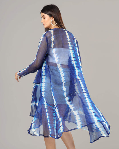 Trendy Royal Shiiborii Waterfall Shrug For Women