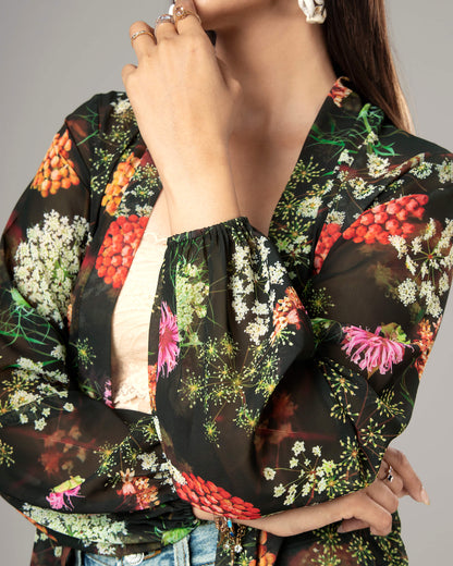 Gorgeous Floral Shrug For Women