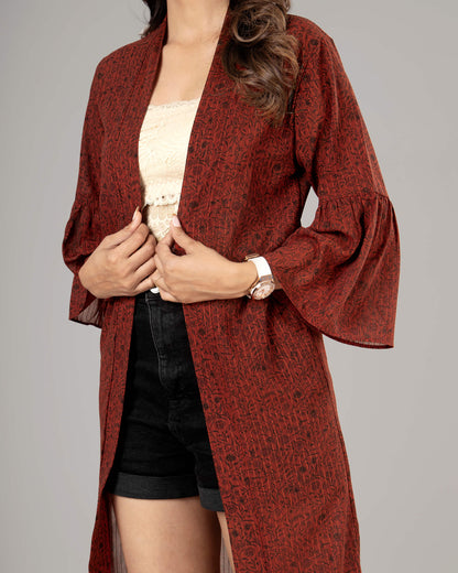 Floral Kimono Shrug For Women