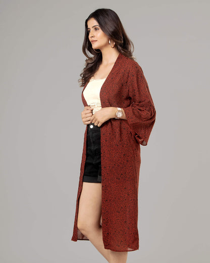 Floral Kimono Shrug For Women