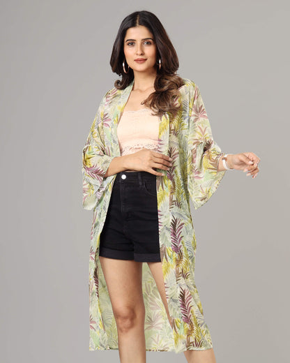Tropical Kimono Shrug For Women