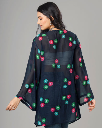Exclusive Festive Season Gamthee Digital Print Georgette Fabric