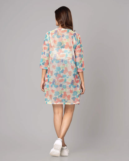 Beautiful Floral Shrug For Woman