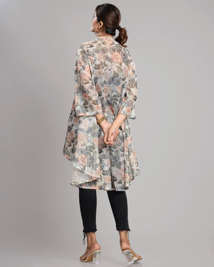 Lovely Floral Shrug For Woman