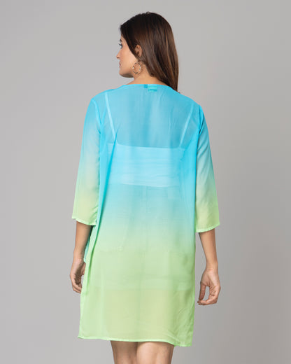Stylish Ombre Shrug For Woman