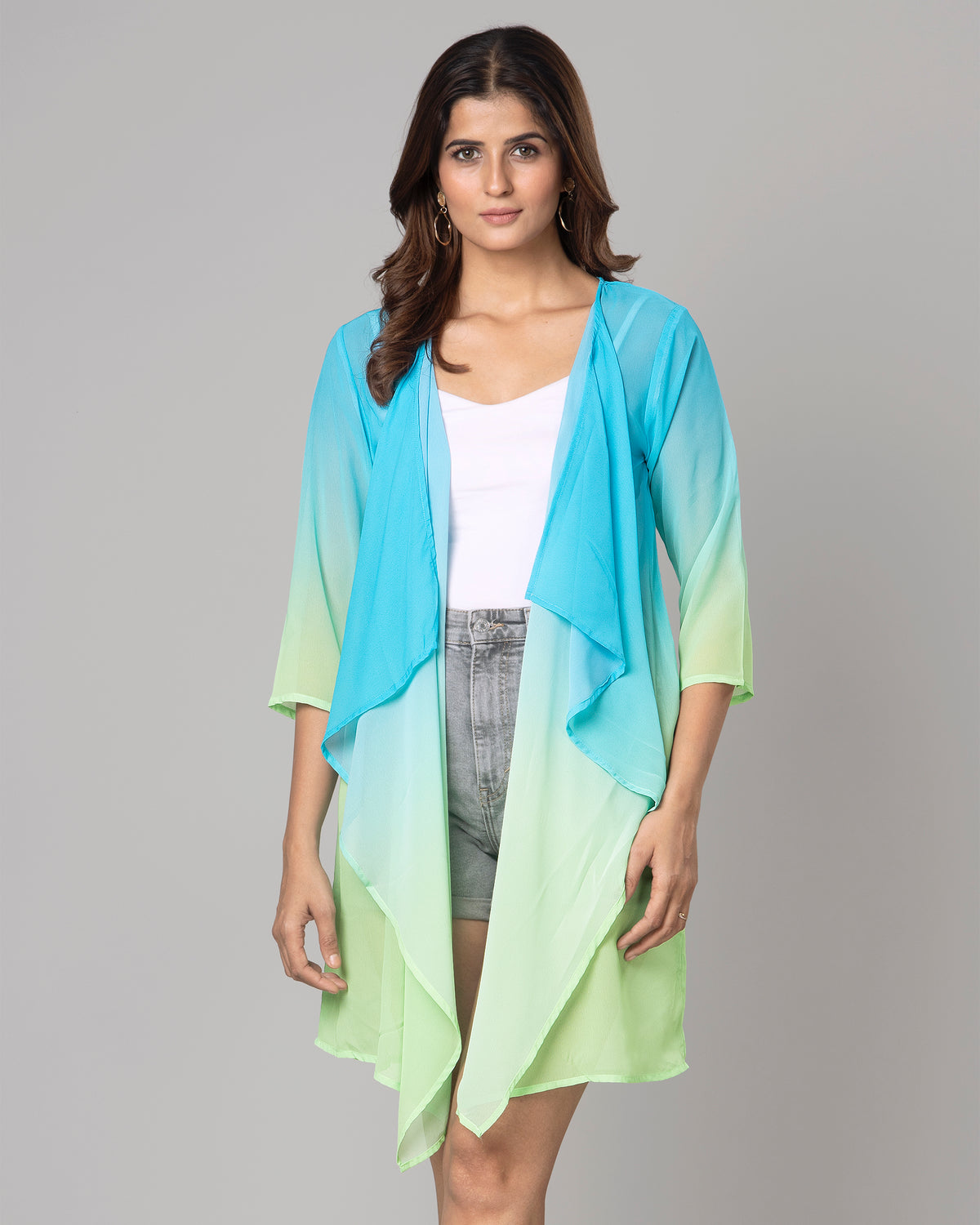 Stylish Ombre Shrug For Woman