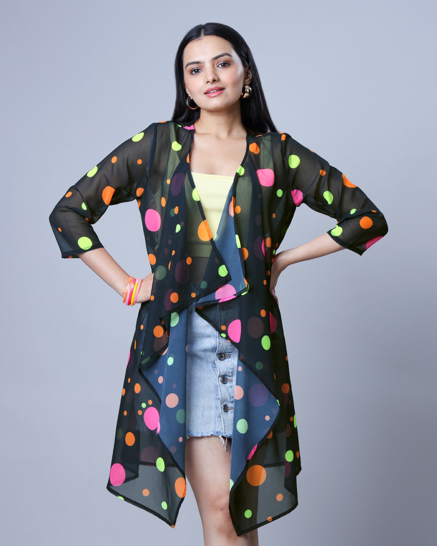 Womens Romantic Neon Shrug For Night Parties And Festival Looks