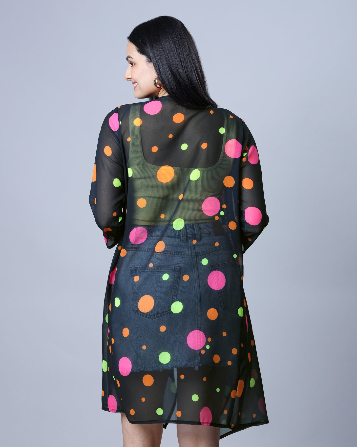 Womens Romantic Neon Shrug For Night Parties And Festival Looks